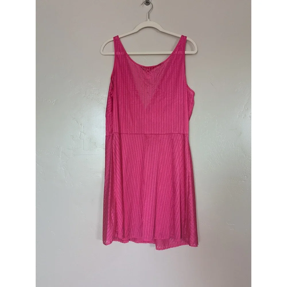 Vintage Undercover Wear Nightgown Pink Nylon Lingerie Dress 1X‎ Large USA